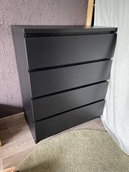 Komoda LIMFJORDEN 4 zásuvky černá (JYSK)