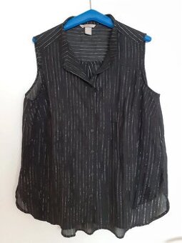 Dámská halenka propínací bez rukávů H&M 46