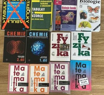 Učebnice z různých předmětů