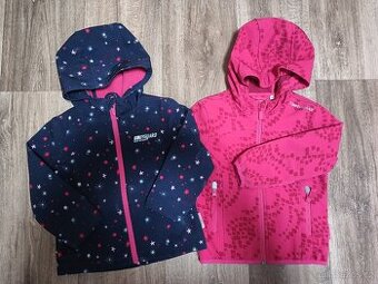 Softshell dívčí bundičky vel. 98, 104