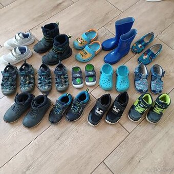 Boty (vel.21-30) nošené: Gore-Tex, Nike, Coqui, Loap, Lotto