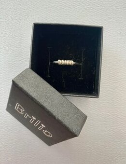 Stříbrný prsten kroucená spirála Ag 925/1000