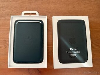 Apple Leather Wallet / Green / MagSafe / Find My — VZÁCNÉ