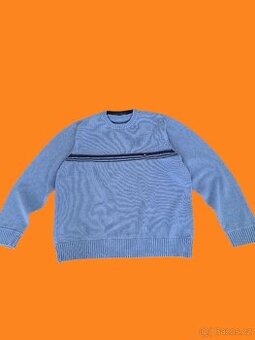 Modrá pletený Tommy Hilfiger svetr