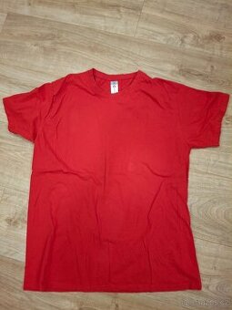 Pánské tričko, barva červená, 16 ks, XXL, 100% bavlna