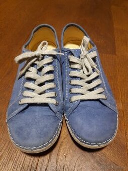 Modré kožené tenisky vel. 37 - 1