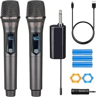 Set bezdrátových mikrofonu 2,4G HUACAM W58