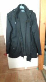 Polo Ralph Lauren delší pánská černá bunda s kapucí vel. XL