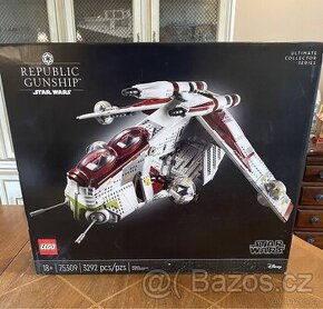 Lego Star Wars 75309 RARITA CHYBNÝ NÁTISK REPUBLIC GUNSHIP