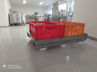 Nerezový vozík pod přepravky - 1