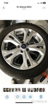 Alu kola 17” 5x108 Ford a letní pneu 225/50/R17 Michelin