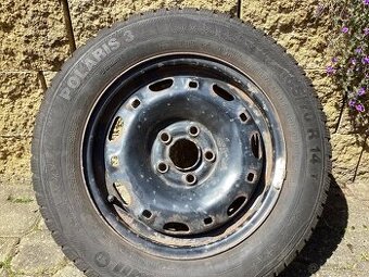 Plechové disky a zimní pneumatiky Barum Polaris 165/70 R
