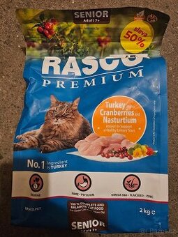 Rasco Premium Cat Senior, Turkey krmiva pro kočky