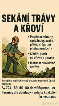 Sekání trávy a křoví