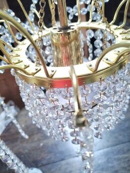 Retro křišťálový lustr