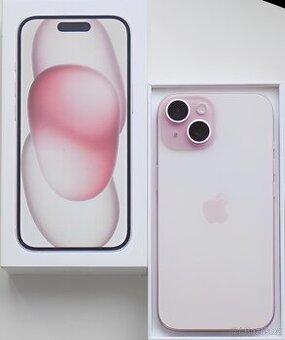 iPhone 15 Pink BATERIE 100% TOP