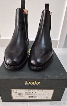 Panske kozene Chelsea Blenheim Black Waxy,vel.8/42
