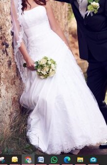 Levné svatební šaty ve vel. 36-38, 40,vhodné i na věneček