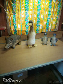 Zahradní dekorace Divočák,Kačer. Tučňáci.