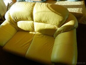 dvousedák kožená sedačka