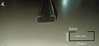 Prodám ocelové, pozinkované vyztužené profily C