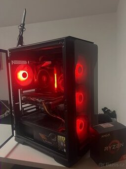 HERNÍ PC RYZEN 5 5600x, 16gb ram, r5600xt