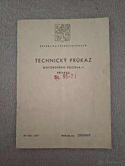 Technický průkaz Jawa ČZ 250 / 353 malý + velký