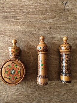 Dřevěné dózy na vůně