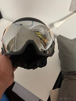 Lyžařská helma panská s vizorem crivit pro