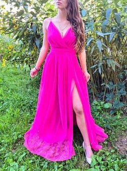 NOVÉ plesové šaty PINK RŮŽOVÉ