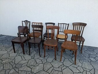 Ohýbané židle - TON, THONET, KOHN - po renovaci