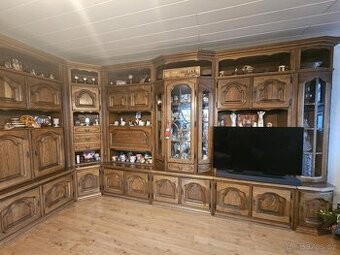 Rustikální obývací stěna