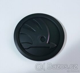 Znak Škoda černý matný 9cm, 90mm