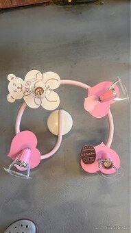 Dětský lustr rúžový