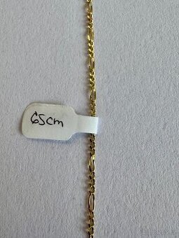 Zlatý řetízek 14K, 65 cm, 3,50 g