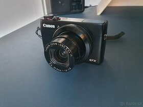 Canon G7X s náhradní baterií a orig. pouzdrem