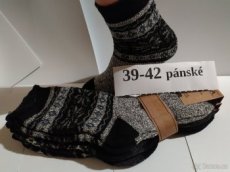 Pánské ponožky pletené z alpaky 3 páry 39-42