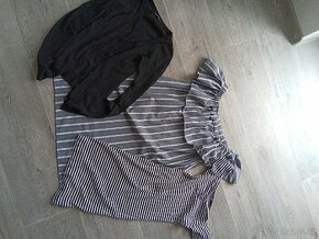 Dívčí šaty a svetřík vel. 164