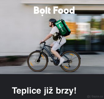 Hledáme kurýry pro rozvoz jídla Bolt food - Praha a Teplice