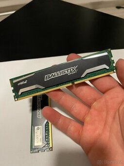 RAM: Crucial Ballistix Sport DDR3 8GB (2×4GB) 1600MHz