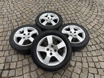Alu kola Peugeot 4x108 letni pneu 195/55 r16 Leao