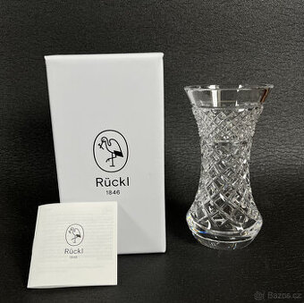 Ruckl Ručně broušená křišťálová váza Charles IV 15 cm