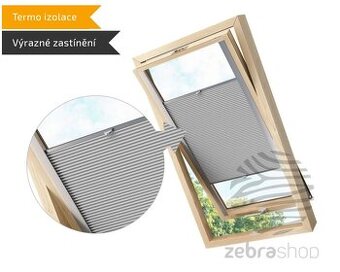 Plisé žaluzie termo Velux M04 73x60cm