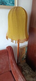 Retro látková stojací lampa - 1