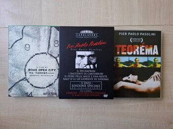 7 filmů (DVDs) od Pier Paolo Pasolini
