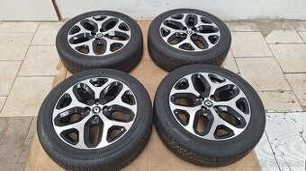 Alu kola Renault 17" 4x100 letní pneu 205/55 R17 7mm Captur