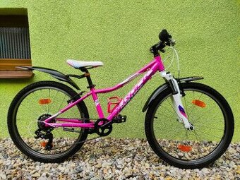 Značkové dětské kolo ROCK MACHINE 24" (RŮŽOVÁ)