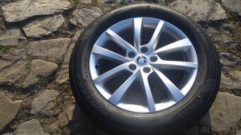 NOVÁ ORIGINÁL al kola 18 5x112 ŠKODA + ZIMNÍ PNEU