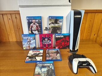 PS5 herní konzole záruční list , hry