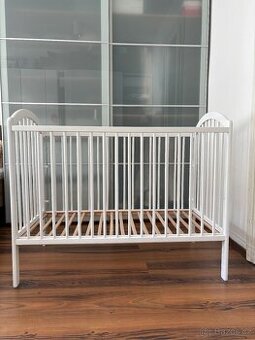 Dětská postýlka bíla dub - 120 x 60 cm